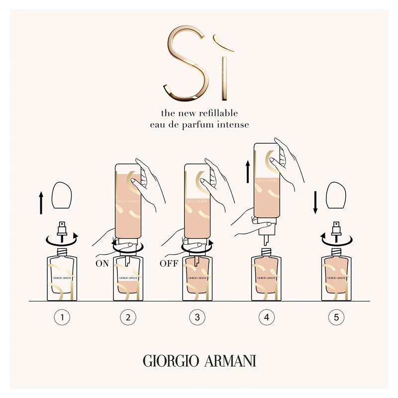 Giorgio Armani Si Intense Eau de Parfum 100ml Refill