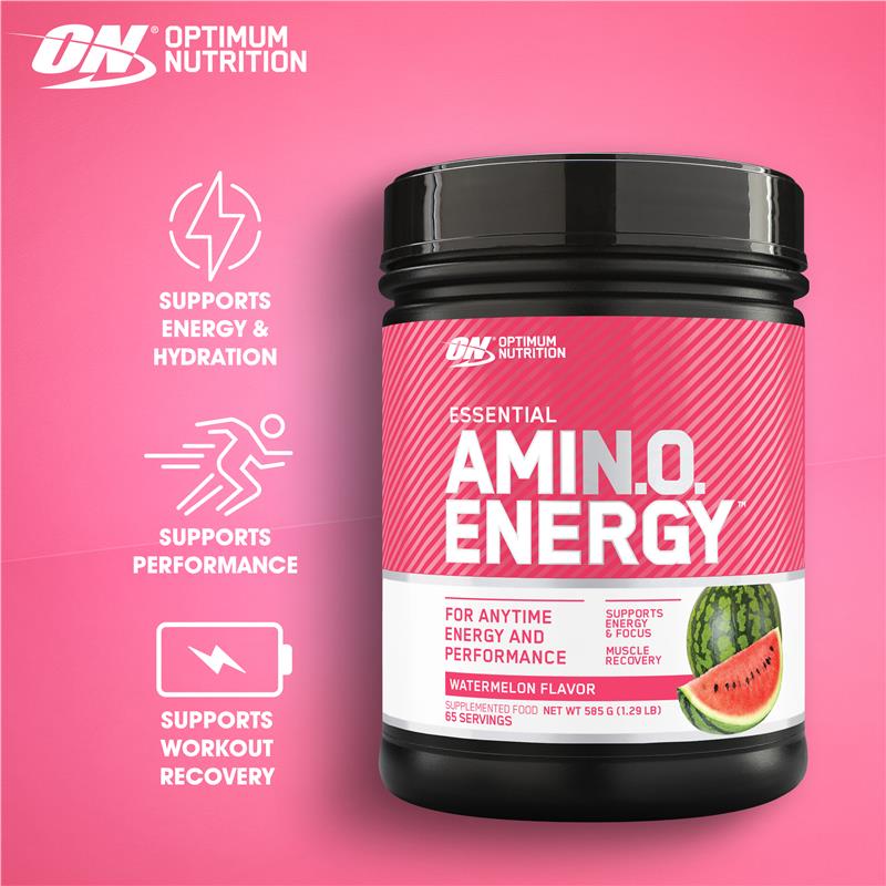 Optimum Nutrition Amino Energy Watermelon 65 Serve 585g - Energize Your Workouts