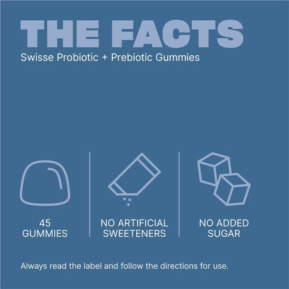 Swisse Adults Probiotic & Prebiotic Gummies 45 Pack