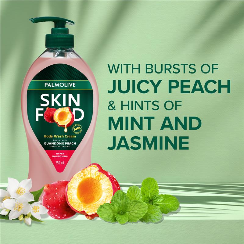 Palmolive Skin Food Body Wash Cream with Davidson Plum 750ml