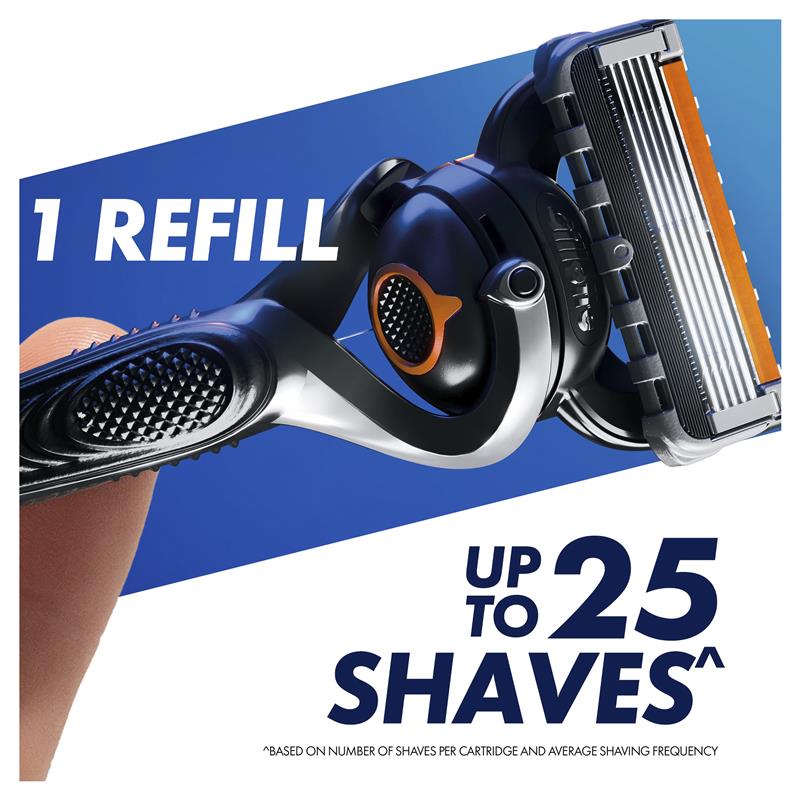 Gillette Fusion Proglide Razor + 2 Blade Refills