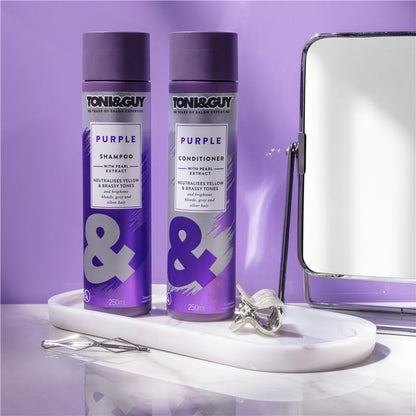 Toni & Guy Purple Shampoo 250ml - Brighten and Tone Your Hair