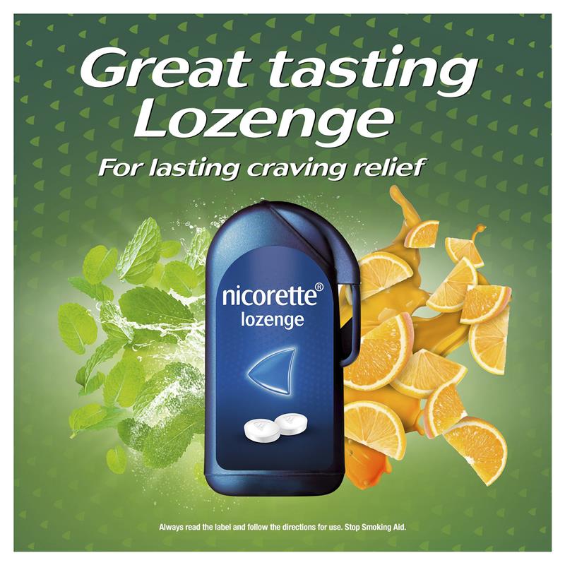 Nicorette Quit Smoking Extra Strength Nicotine Lozenge Fruitdrops - 8 x 20 Pack