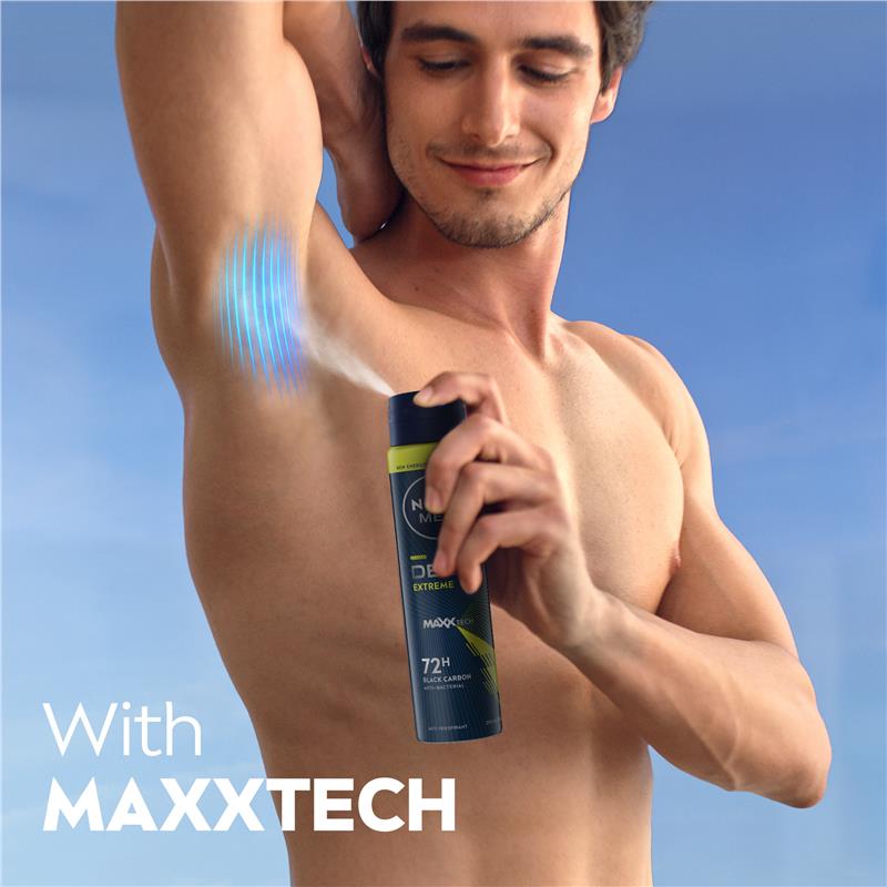 NIVEA MEN Deodorant Deep Extreme 72hr 250ml - Ultimate Freshness