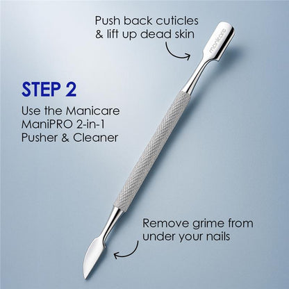 Manicare ManiPRO 2-In-1 Cleaner & Pusher Japanese Stainless Steel