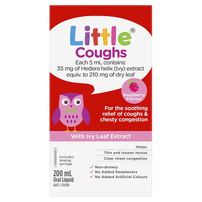 Little Coughs Raspberry - 200ml Soothing Oral Liquid