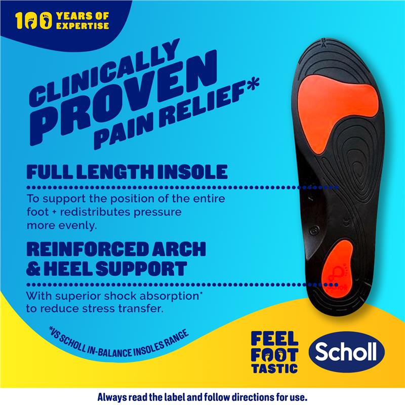 Scholl In Balance Lower Back Orthotic Insole Large