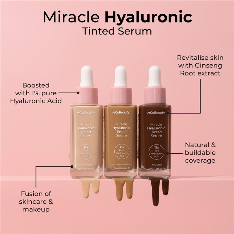 MCoBeauty Miracle Hyaluronic Tinted Serum 5-6 Medium/Tan