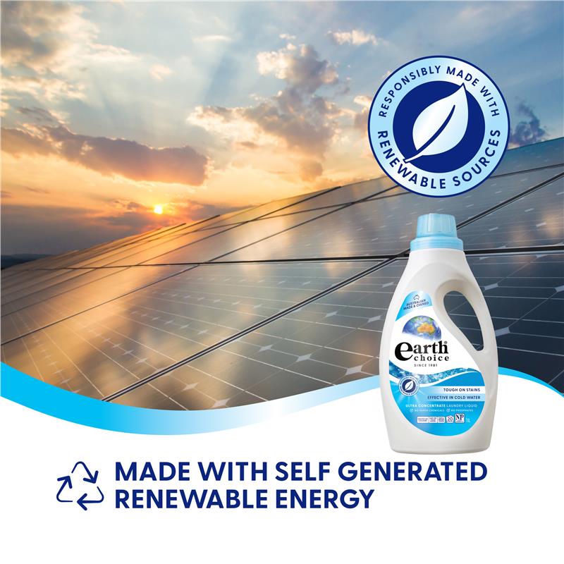 Earth Choice Ultra Concentrate Laundry Liquid 1 Litre - Natural Stain Fighter