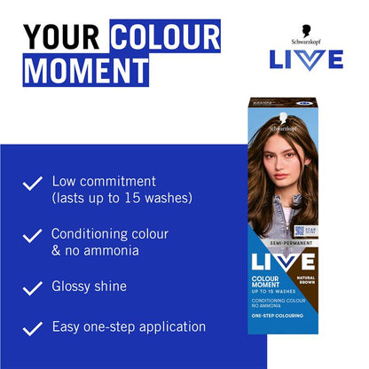 Schwarzkopf LIVE Colour Natural Brown Semi Permanent 75ml