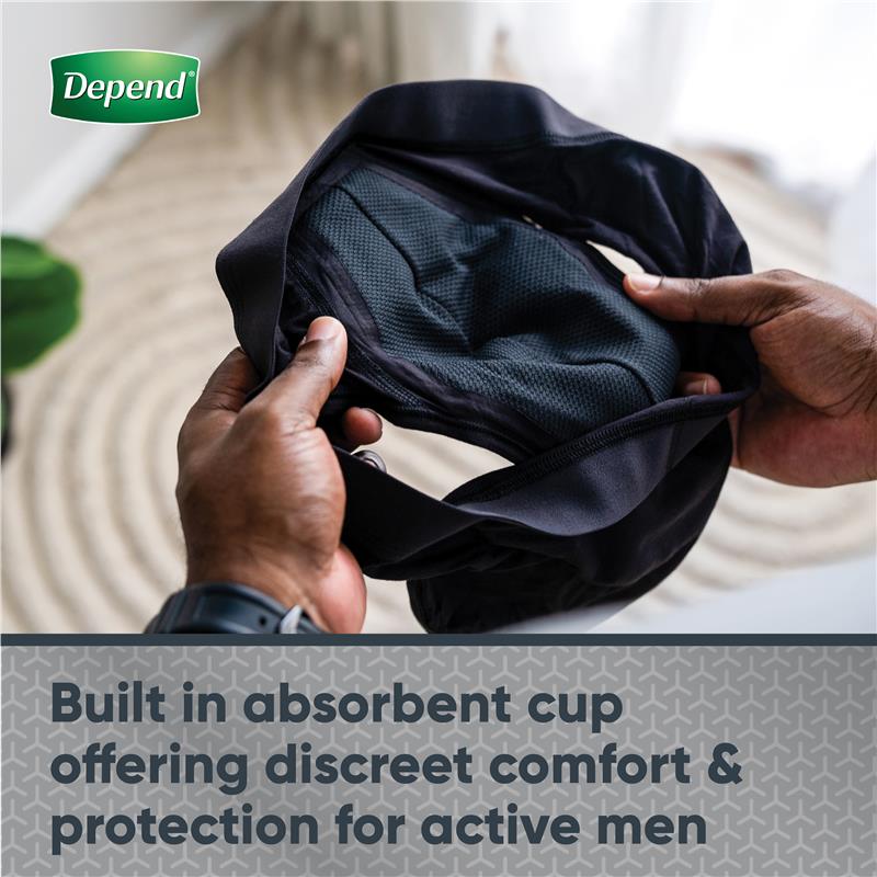 Depend Men Washable Incontinence Underwear Medium - Comfort & Confidence