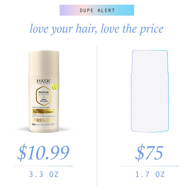 HASK RepairPro Bond Building Leave-In Treatment Cream 100ml - Ultimate Hair Repair