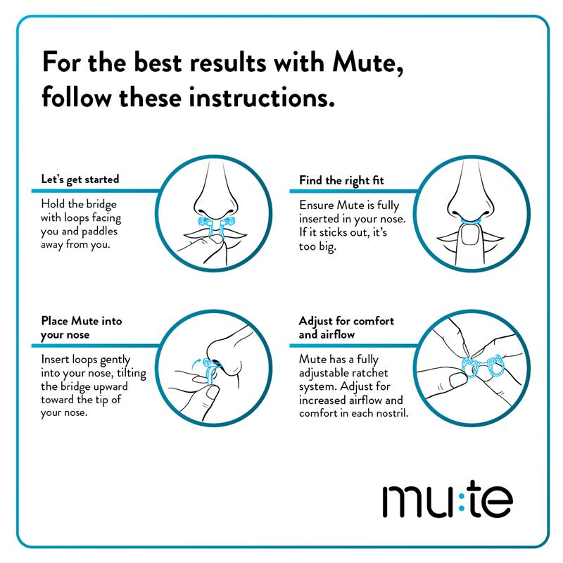 Mute Snoring Relief Medium Pack
