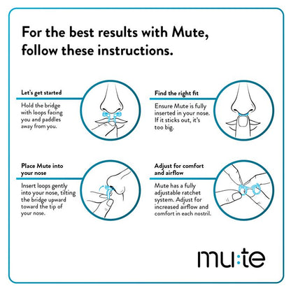 Mute Snoring Relief Medium Pack