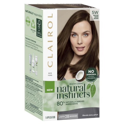 Natural Instincts 5W Medium Warm Brown Semi Permanent Hair Colour