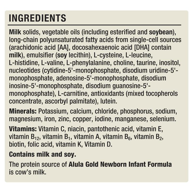 Alula Gold Stage 1 Newborn Infant Formula 0-6 Months - 900g