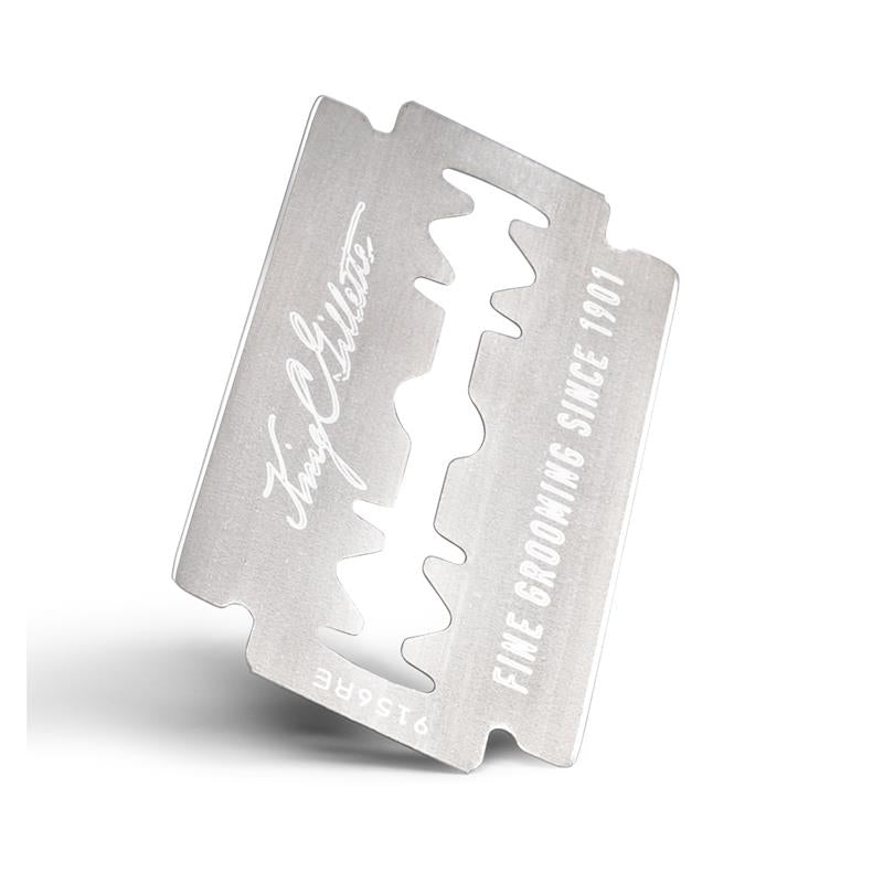 King C Gillette Double Edge Safety Razor + 5 Razor Blades - Ultimate Shaving Experience