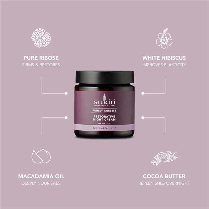Sukin Purely Ageless Restorative Night Cream 120ml