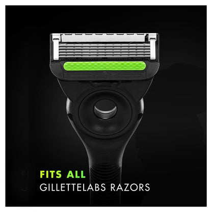 Gillette Labs 4-Pack Razor Cartridges – Compatible with Exfoliating & Heated Razors