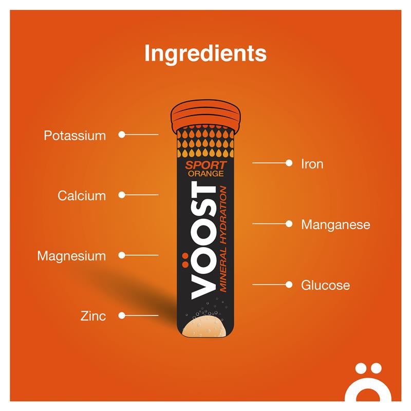 Voost Sport Orange Effervescent 10 Tablets