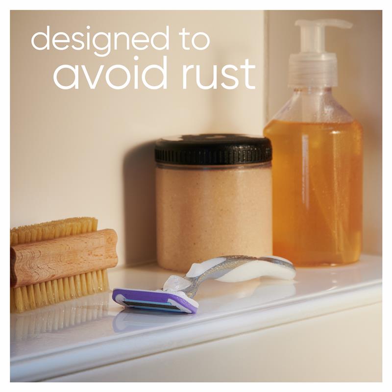 Gillette Venus Deluxe Smooth Platinum Razor + 2 Blade Refills - Women's Shaving Essentials