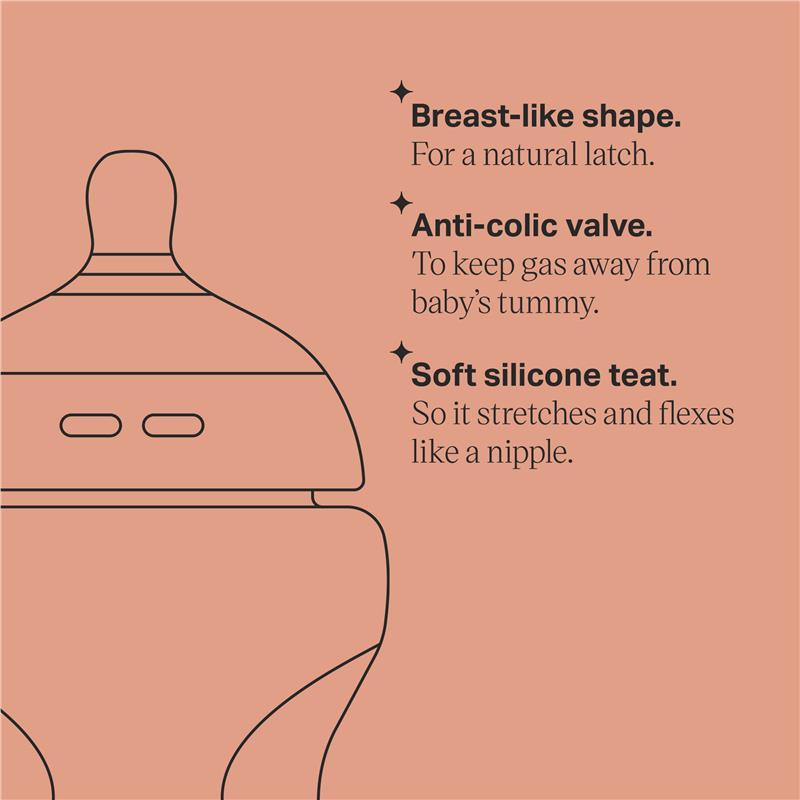 Tommee Tippee Natural Start 150ml PP Bottles - 2 Pack for Easy Transition