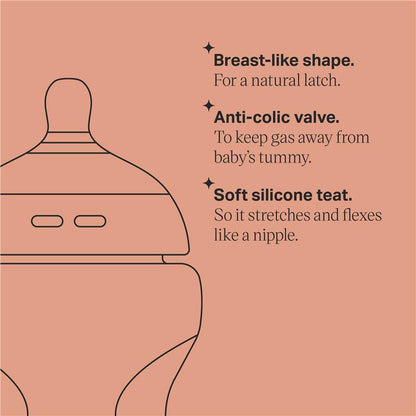 Tommee Tippee Natural Start 150ml PP Bottles - 2 Pack for Easy Transition