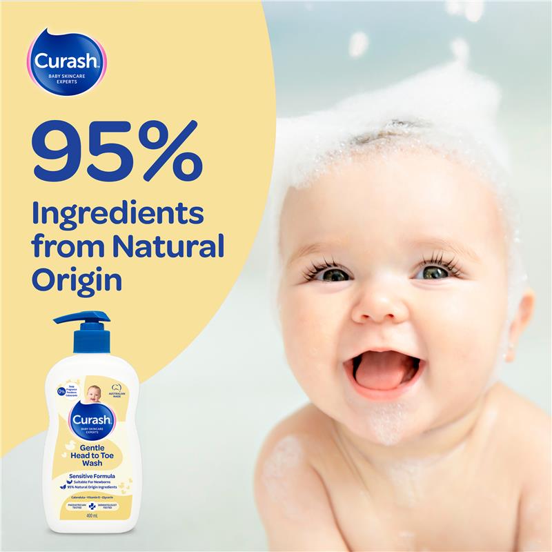 Curash Gentle Head To Toe Wash 400ml