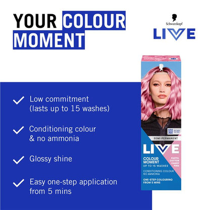 Schwarzkopf Live Colour Pastels Cotton Candy Pink 75ml