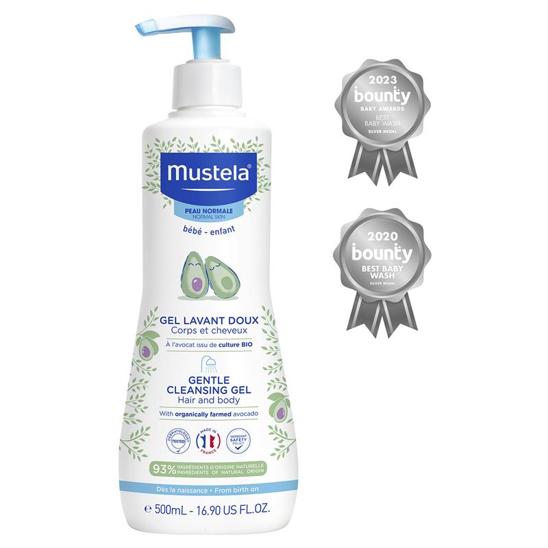 Mustela Gentle Cleansing Gel 500ml - Daily Gentle Cleanser for Baby