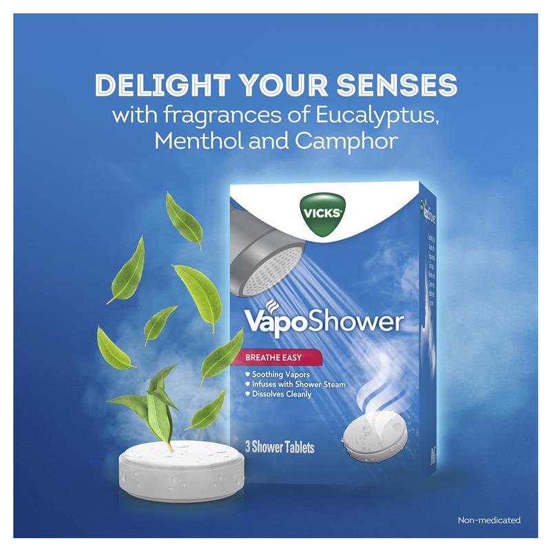 Vicks VapoShower 3 Pack