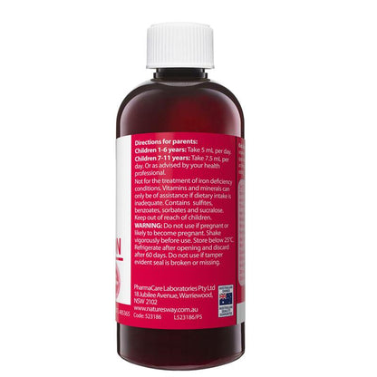 Nature's Way Kids Smart Liquid Multi + Iron 200ml