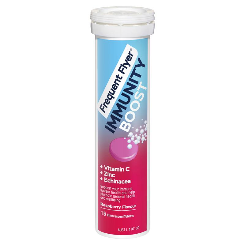 Frequent Flyer Immunity Boost Raspberry 15 Effervescent Tablets
