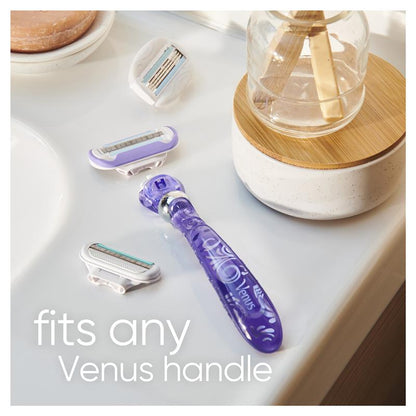 Gillette Venus Deluxe Smooth Swirl Razor + 2 Blade Refills - Women's Shaving Solution