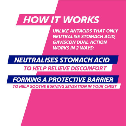 Gaviscon Dual Action Liquid Peppermint 500ml
