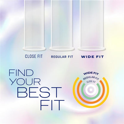 Durex Invisible Wide Fit Condoms - 10 Pack for Enhanced Comfort