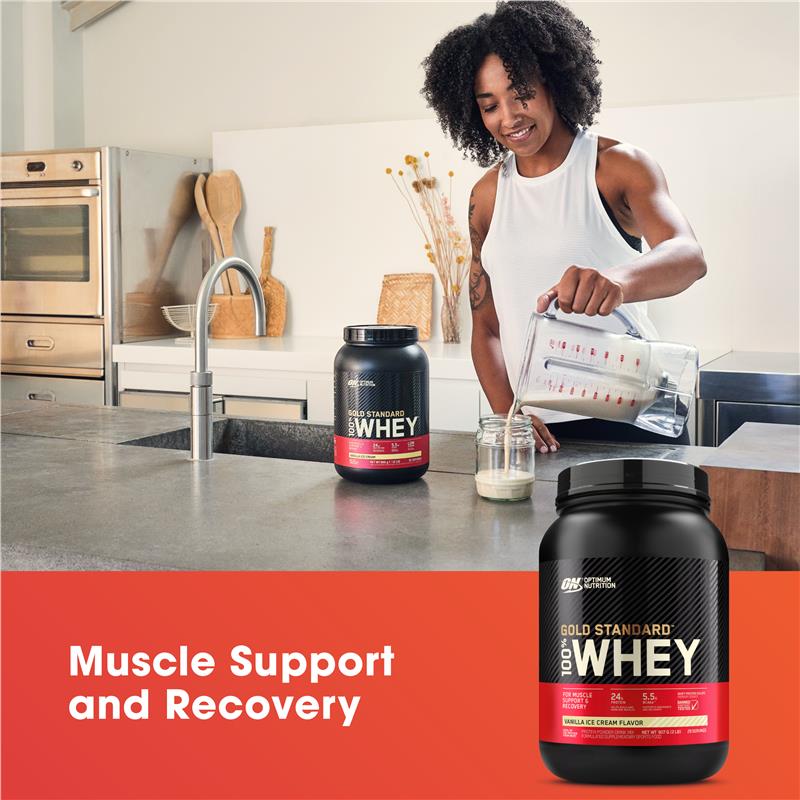 Optimum Nutrition Gold Standard 100% Whey Protein - Vanilla Ice Cream (907g)