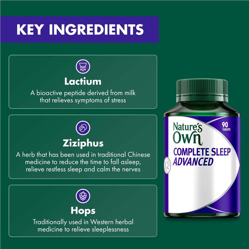 Nature's Own Complete Sleep Advance 90 Tablets Exclusive Size