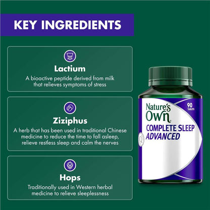 Nature's Own Complete Sleep Advance 90 Tablets Exclusive Size