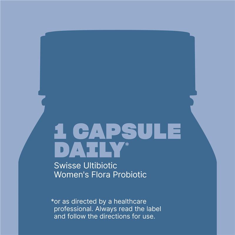 Swisse Ultibiotic Women's Flora Probiotic - 30 Capsules for Feminine Health