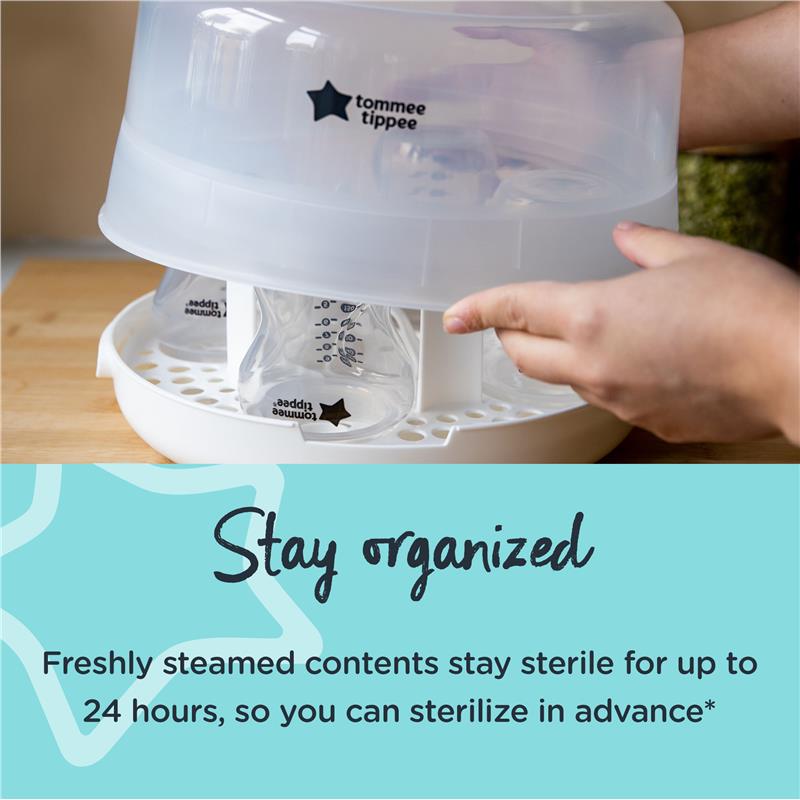 Tommee Tippee Microwave Steam Steriliser - 4-Minute Cycle