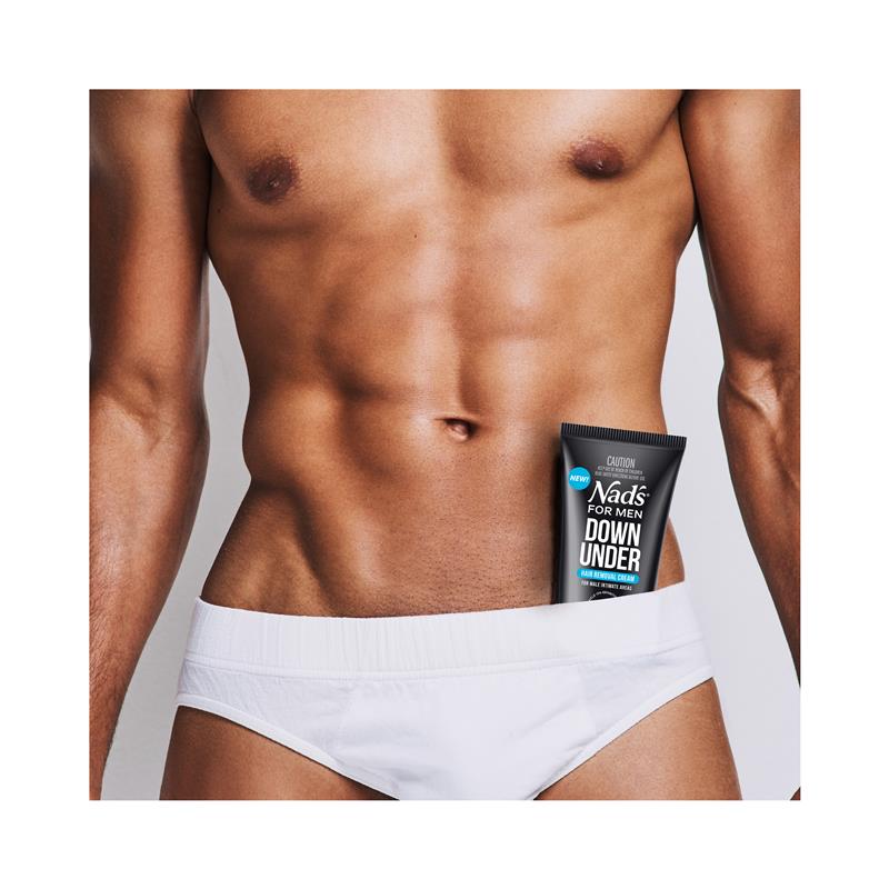 Nad's for Men Down Under Hair Removal Cream 150ml - Painless Hair Removal for Sensitive Areas