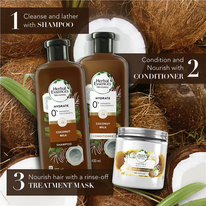 Herbal Essences Bio:Renew Hydrate Coconut Milk Shampoo 400ml