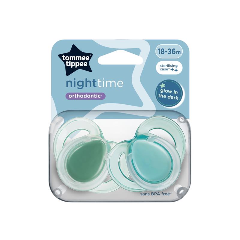 Tommee Tippee Night Time Soothers 18-36M, Pack of 2