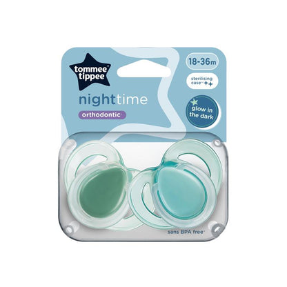 Tommee Tippee Night Time Soothers 18-36M, Pack of 2