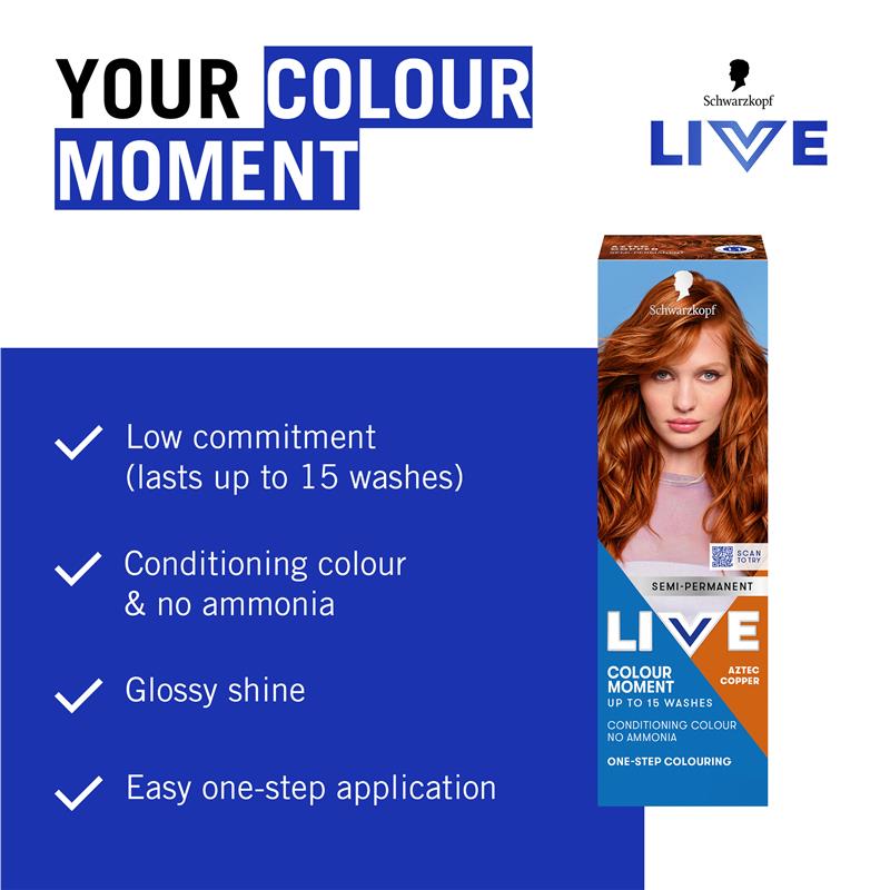Schwarzkopf LIVE Colour Aztec Copper Semi Permanent 75ml
