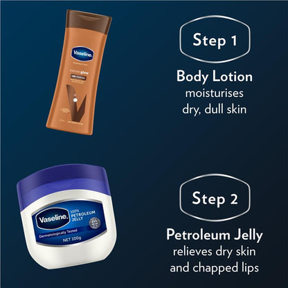 Vaseline Intensive Care Body Lotion Cocoa Glow 225ml - Rich Moisture for Radiant Skin