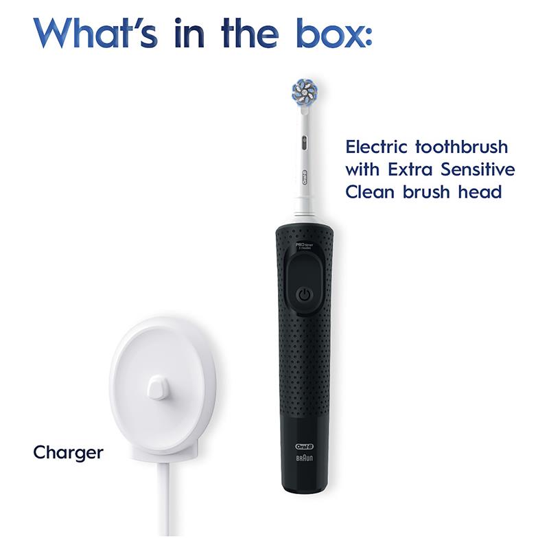 Oral-B Pro 300 Electric Toothbrush - Everyday Clean Black