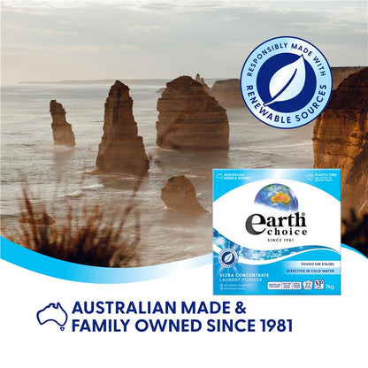 Earth Choice Laundry Powder Dual Format 1kg - Eco-Conscious Stain Removal