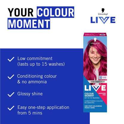 Schwarzkopf LIVE Colour Shocking Pink Semi Permanent 75ml